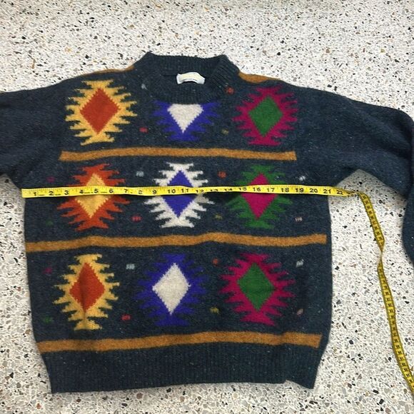 United Colors of Benetton Shetland wool sweater made in Italy small s - Picture 3 of 4